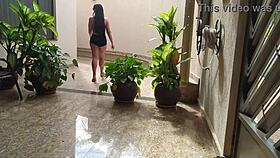 Married Woman Provokes Gas Delivery Guy With Her Huge Brazilian Tits