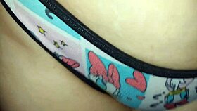 girl shows new panties with delicious scent