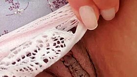 she explores her big wet hairy pussy in masturbation, craving a monster cock fantasy