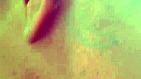 Her mouth fills with big black cock cum in the car.