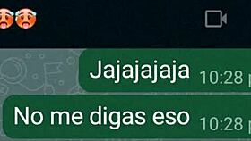 caliento a mi novia por whatsapp y me termina dando un par de sentones