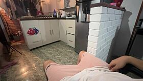 I masturbate while he cooks