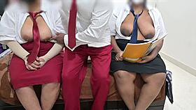 students explore threesome in class