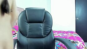 I fuck my tight shaved pussy with huge dildo