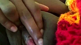 Homemade Ebony Squirt Solo With Dildo