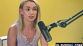 khloe kingsley, a hot teen, masturbates her hairy pussy for playboy