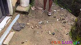 Naughty Ugandan Girlfriend Gets Oiled Chair Sex On First Naija Visit