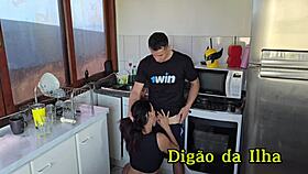 fucking the maid in kitchen hidden