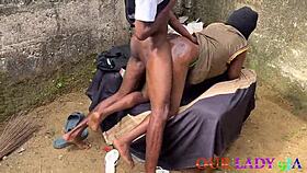 Naughty Ugandan Girlfriend Gets Oiled Chair Sex On First Naija Visit