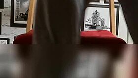 She Masturbates Under The Desk While Being Spied On