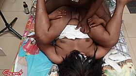 Romantic couple having quality sex before sunday service