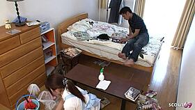 i tricked that teen maid into creampie fucking