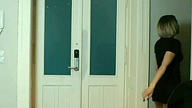 Cleaner Takes Break, Surprised By Guest Barbie Brill Sex