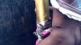 sexy performance showing hard cum in the forest