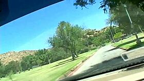 april blossom grips her boyfriend's massive cock deep in her shaved pussy