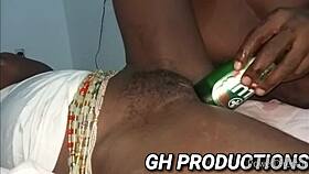 yaa yaa gets a bottle shoved in her pussy and ass at the club