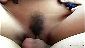 this asian hottie rides his cock until creampied