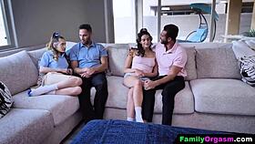 Mischievous teen 18+ gets reprimanded for naughty behavior