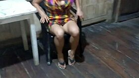 sexy mother-in-law touches herself in home video