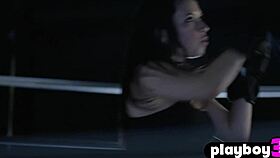 Stunning curvy women posing in the gym, enjoying the hot session.