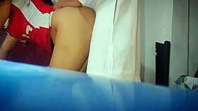 Young woman visits doctor's office and deceives her husband with real amateur sex