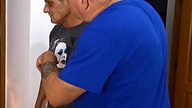 Blindfolded thai wife in amateur threesome with group