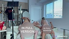 Waxing session turns into wild foursome!