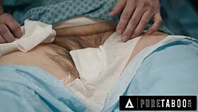 Pure taboo 3-titted demon ashley lane breastfeeds nurse anna claire clouds in creepy horror 3-way