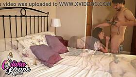 British teen 18+ sucks dick and gets fucked in pantyhose 😏