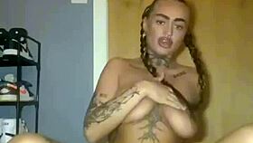 Is that horny Scottish slut fingering her tight little ass?