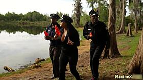 Oriental babe Maxine X meets vigorous studs