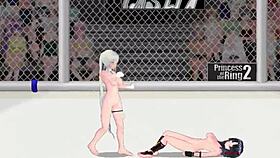 Natasha and Sayuri battle in the princess of the ring 2