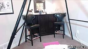 maxine x in a college uniform dildo fucks her sweet asian pussy