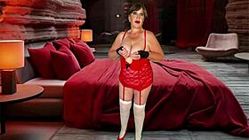 The story of red riding hood in an old fashioned missionary scene.