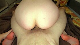 Does she cum twice before the fat cock shakes her legs?