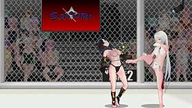 Natasha and Sayuri battle in the princess of the ring 2