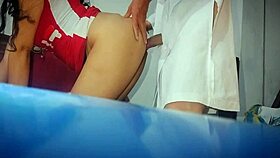 Young woman visits doctor's office and deceives her husband with real amateur sex