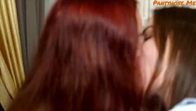 katty and milana in pantyhose playing with sex toys