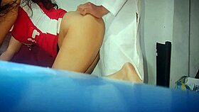 Young woman visits doctor's office and deceives her husband with real amateur sex