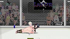 Natasha and Sayuri battle in the princess of the ring 2