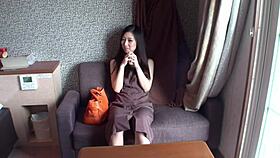 The beautiful asian mature japanese woman enjoyed a romantic afternoon with her amateur partner