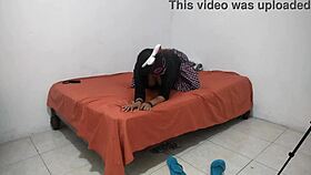 Rebellious 18-Year-Old Student With Dry, Dark Pussy Bent Over