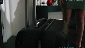 Big boobs milf fucks big ass bed and breakfast owner with strapon