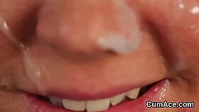 Watch her swallow the cumshot on her face?