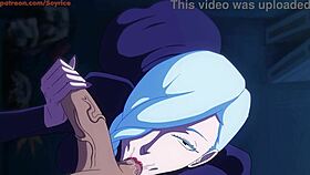 mei mei blows a stranger's monster cock in jujutsu kaisen