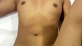 Petite girl fucks a black cock and gets covered in cum 😍