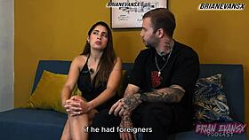 busty argentinian paula rojas in a steamy interview with brian evans, oh god!