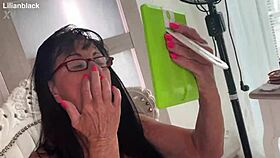 pov masturbation for special fan in pantyhose