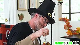 step family spending thanksgiving together taboo porn 😈