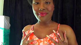 Pretty babe licks big black cock in pov casting interview with dirty talk 😋